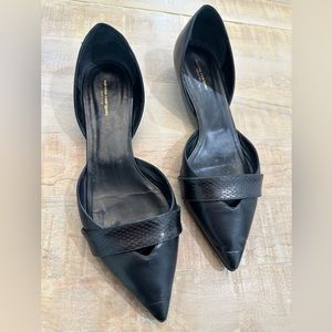 Narciso Rodriguez Black Pointed Flats